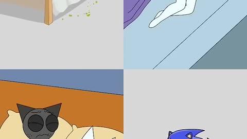 SPRUNKI VS SONIC FUNNY LOVE #funny #sprunki #sonic #memes #shorts