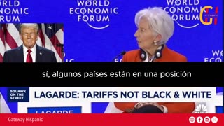 the European Central Bank President, Christine Lagarde, couldn't dispute President Trump's position