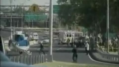 911 Pentagon Fire And Collapse - Damage Inside The Building (ITN)