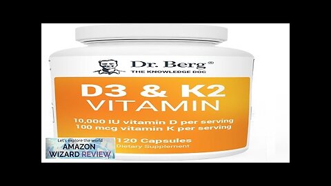 Dr. Berg's Vitamin D3 K2 Supplement w/MCT Oil Includes 10000 IU Review