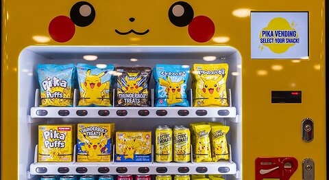 Vending Machine Full Of Pikachu Snacks Grok Ai