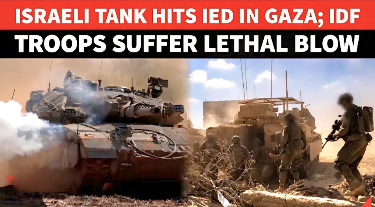 Hamas Strikes Again? Huge Explosion As IDF Tank Rolls Over Explosive Device In Gaza’s Khan Younis