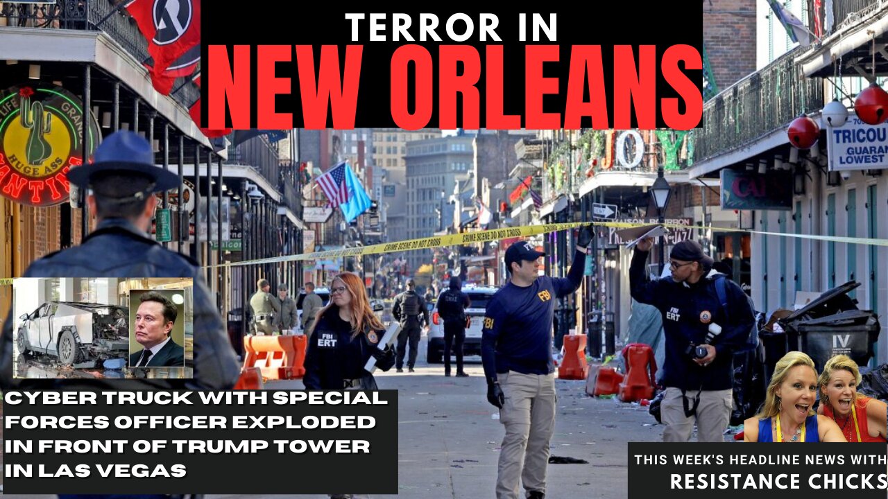 Terror In New Orleans- Updates: Cyber Truck Exploded in Front of Trump Tower 1/3/24