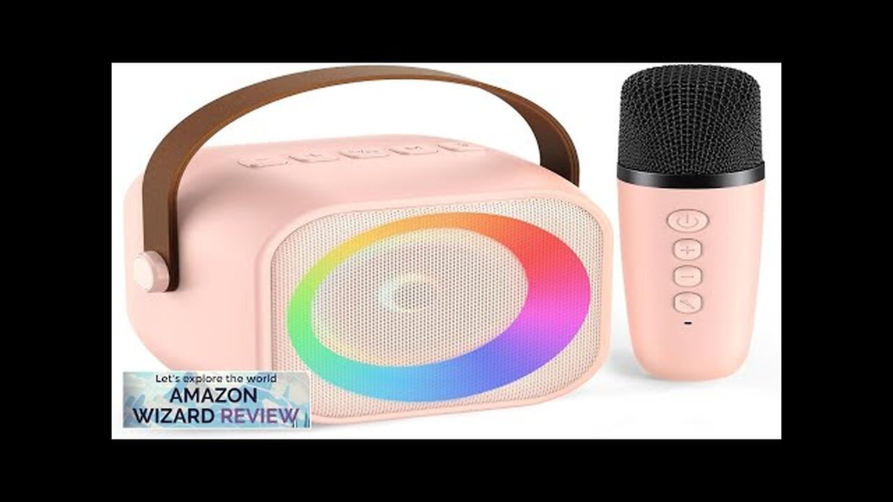 Mini Karaoke Machine for Kids Adults Portable Bluetooth Speaker with Wireless Karaoke Review