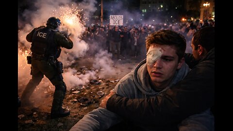 ICE Protest Exposed: Blinding Injury and a Smoke Bomb Gone Wrong