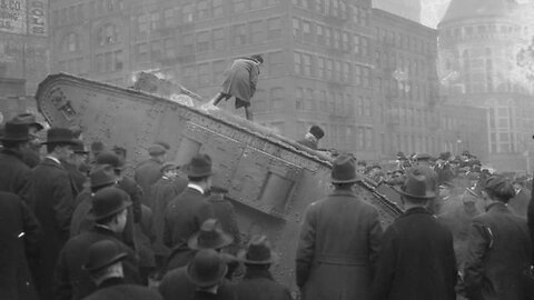TANK UNEARTHED DURING EXCAVATION OF NEW YORK CITY COURT HOUSE -1901- THE ORIGINAL MK1
			