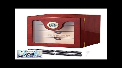 VEVOR 100 Cigar Humidor Cabinet Cedar Cigar Box Humidifier & Hygrometer Review