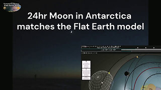 24hr Moon in Antarctica matches the Flat Earth model