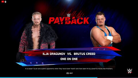 ILja Dragunov vs Brutus creed | WWE2K25