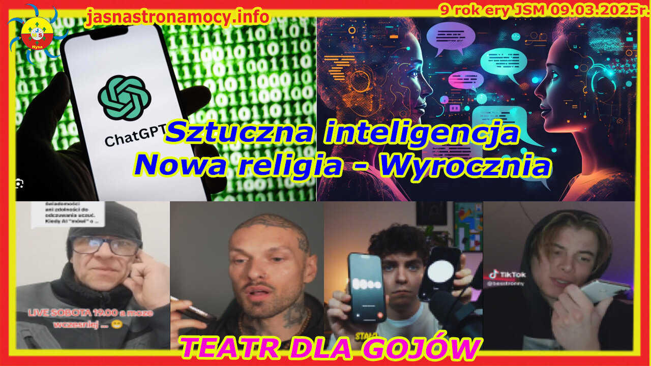 Sztuczna inteligencja Nowa religia - wyrocznia TEATR DLA GOJÓW