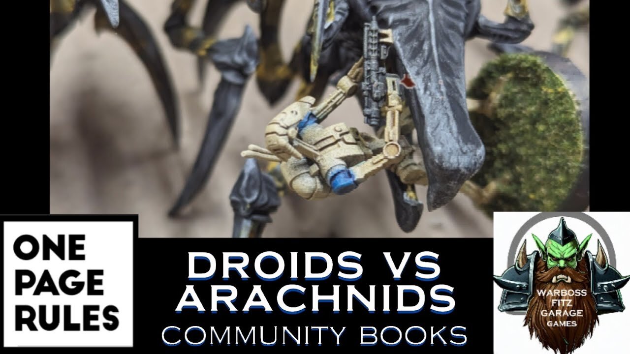 Grimdark Future Battle Droids vs Arachnids narrative game