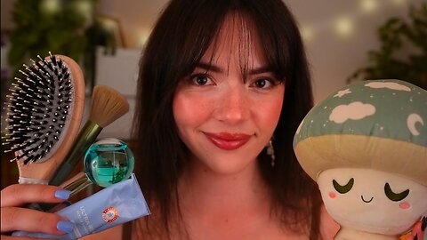 ASMR Getting You Ready For Bed & Tucking You In ✨ (hair care, skincare, pampering layered sounds)