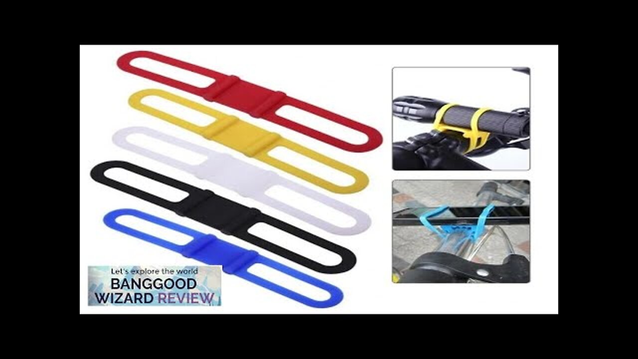 1pcs Bike High Strength Straps Holder Elastic Bicycle Handlebar Silicone Strap Band Review