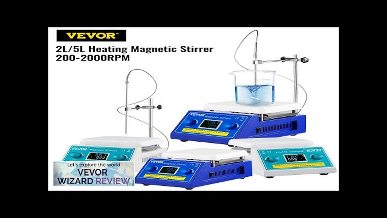 VEVOR Magnetic Stirrer Hot Plate 2000ml Stirring Capacity Max 572°F Heating Hotplate Review