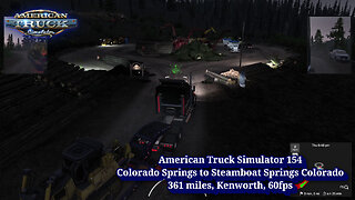 American Truck Simulator 154, Colorado Springs to Steamboat Springs Colorado, 361 miles, Kenworth