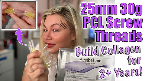 25mm 30g PCL Screw Threads in Temples to Build 2+ Years Collagen! AceCosm code Jessica10 Saves