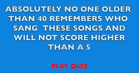 Who sang these songs?