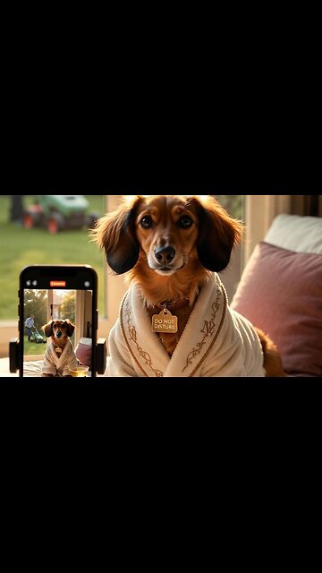 dogfluencer morning routine 🦴