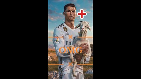 OMG 😱 Ronaldo + Goat Combined