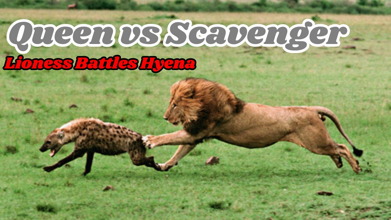 Savannah Duel: Lioness vs Hyena - Epic Battle for Dominance! | #animals #facts #viral