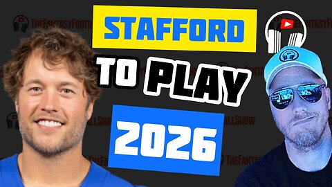 BREAKING: Stafford will return for 2026 NFL Season