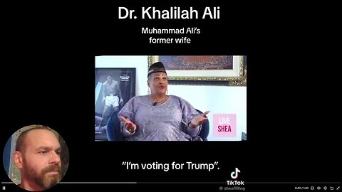 Dr Knalilah Ali is voting for Trump - Muhammed Ali's Wife