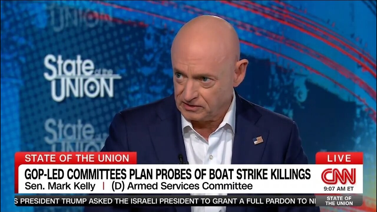 Sen Mark Kelly Accuses Trump Admin Of War Crimes