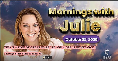 Julie Green subs THIS IS A TIME OF GREAT WARFARE AND A GREAT RESISTANCE.