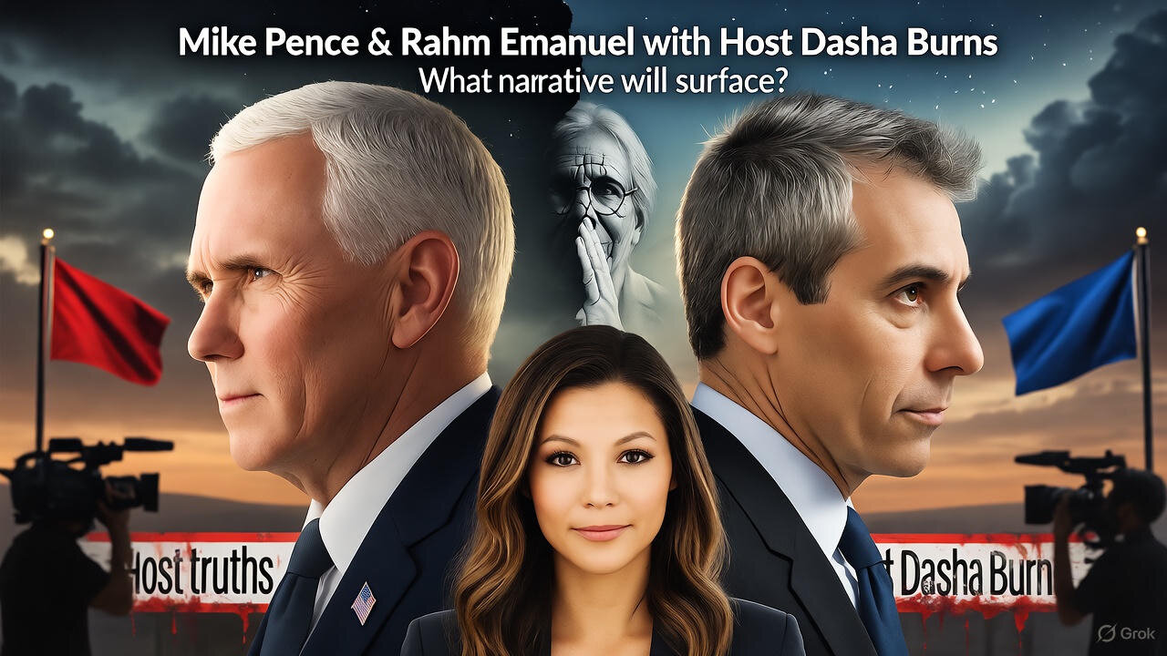 Mike Pence & Rahm Emanuel with Host Dasha Burns