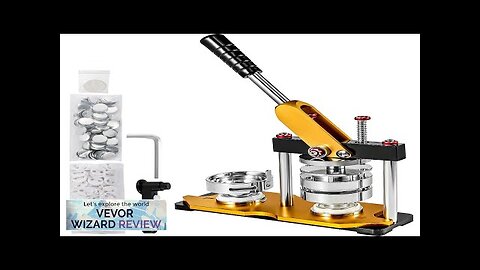 VEVOR Button Maker 75mm Rotate Button Maker 3inch Badge Maker Punch Press Review