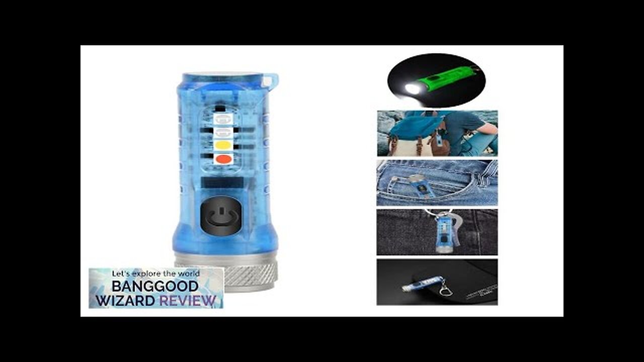 BIKIGHT M300 GITD-Green Self-luminous 400LM 6500K EDC Keychain Flashlight with RGB Review