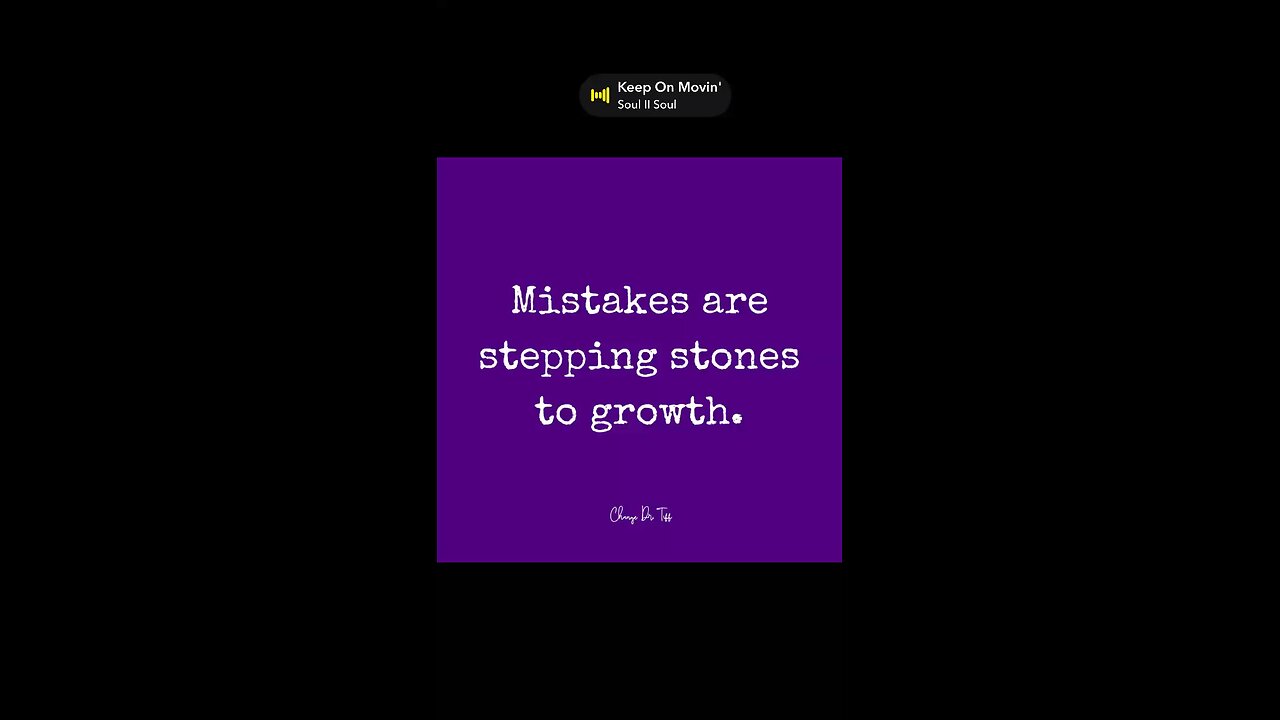 Keep on moving