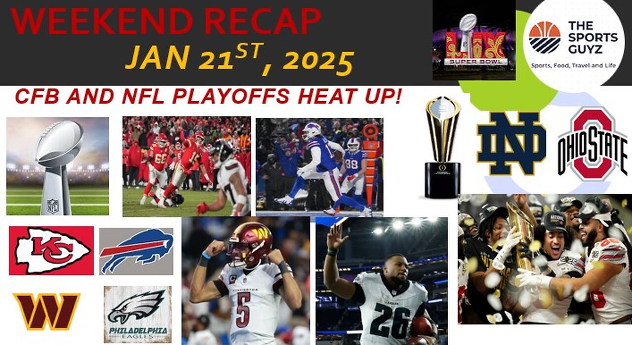 NFL Final Four and Ohio State Champs - Weekend Recap - Jan 21st 2025