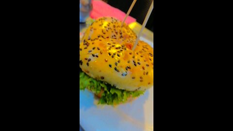 Zinger Cheese 🧀 Burger 🍔 with hot and spicy sauce