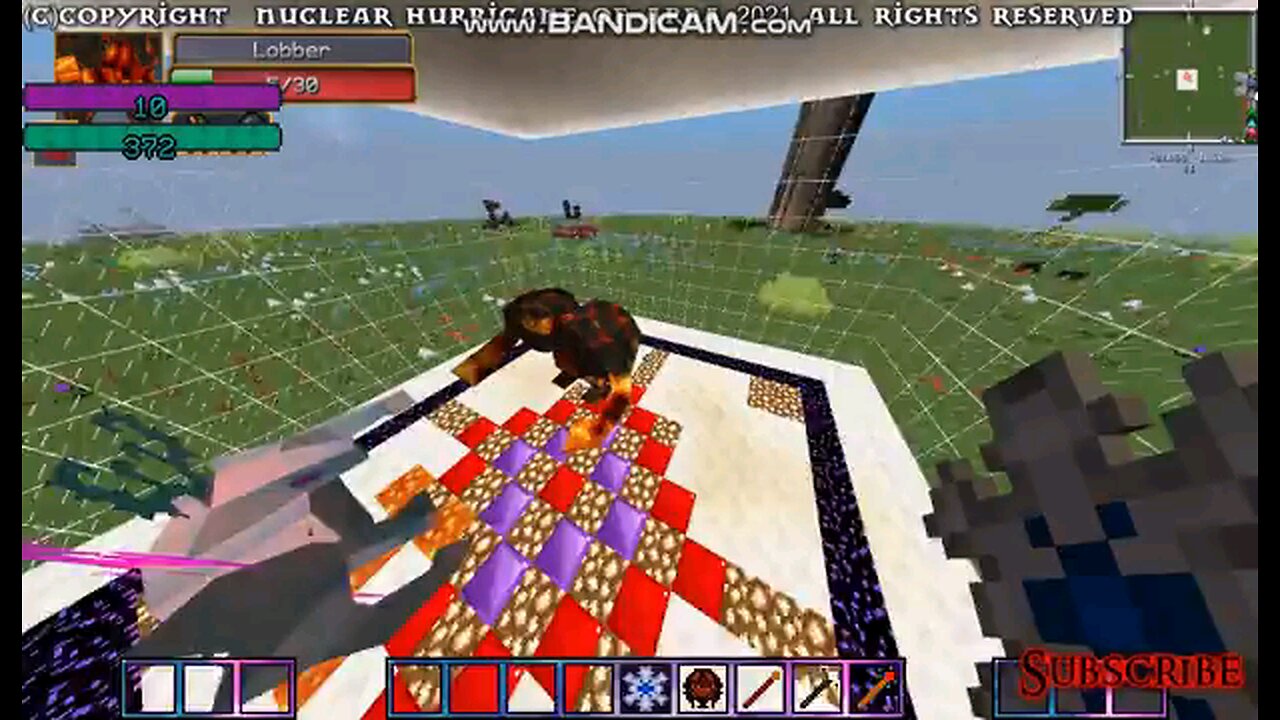 Minecraft mob battle Wendigo vs lobber
