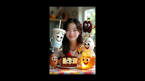 Who Should I Start With? 🥛🍰🍯 A Fun Healthy Food Story!