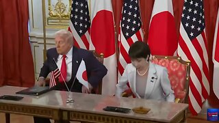 President Trump Participates in a Signing Ceremony with the Prime Minister of Japan