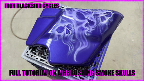 Airbrush Smoke Skulls Full tutorial