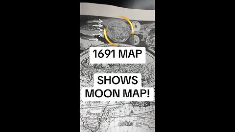 Map Of The Moon From 1691