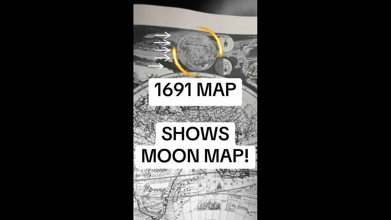 Map Of The Moon From 1691
