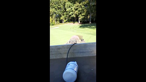 tow blowing leaves
