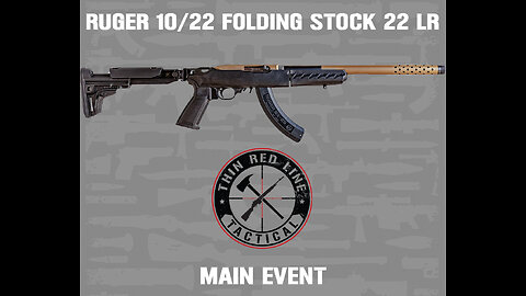 RUGER 10/22 FOLDING STOCK 22 LR 16.2″ 25-RD SEMI-AUTO RIFLE