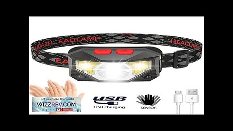 8 Modes Handfress Motion Sensor Waterproof Powerful LED Headlight Headlamp Head Lamp Review