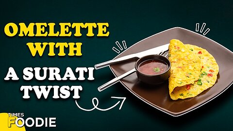 Masala Omelette With Surati Twist | Easy Breakfast Recipe | How To Make Fluffy Eggs With Flavourful