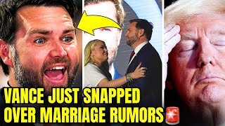 🚨JD Vance Just STUNNED Trump As He SNAPS Over DIVORCE Rumors