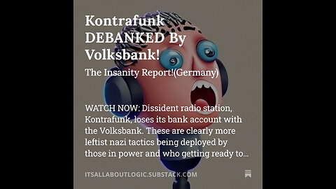 Kontrafunk DEBANKED By Volksbank!
