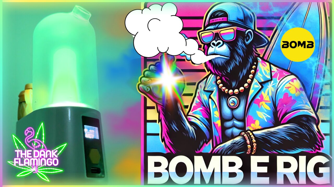 Unboxing Bomb Pro E-rig From Bomb Official!! The Dank Flamingo Cannabis Review!!