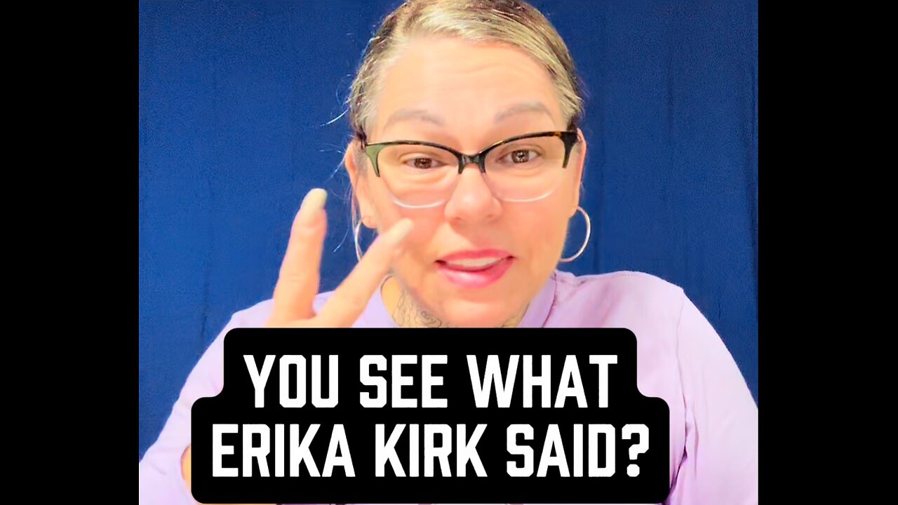 🚨 You See What Erika Kirk Says?! 😱 🚨 #deaf #asl