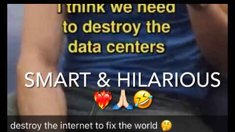 Great conversation “saving the world by destroying the Internet”. Listen to what ChatGPT had to say.