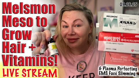Live Melsmon to Grow Hair and Vitamins B12, c, Glutaone! AceCosm.com and code Jessica10 Saves